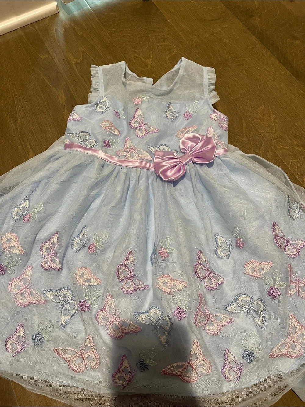Butterfly Embroidered Tulle Dress Size 4T